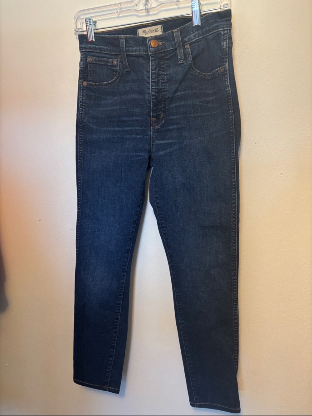 Madewell Women's Skinny Jeans - Dark Indigo Blue